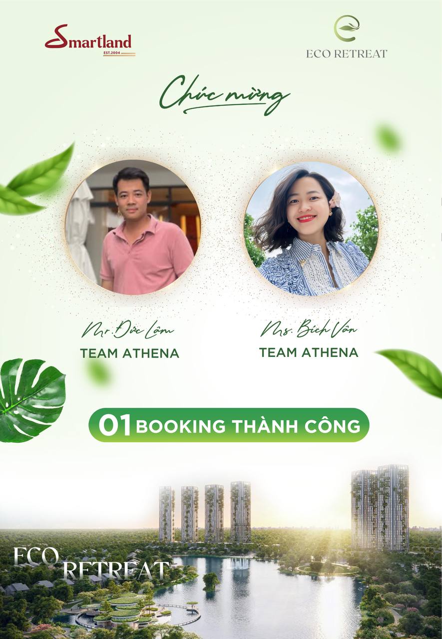 Vinh danh đội ngũ với booking thành công tại Eco Retreat