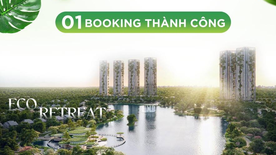 Không gian cảnh quan xanh và mặt nước tại dự án Eco Retreat