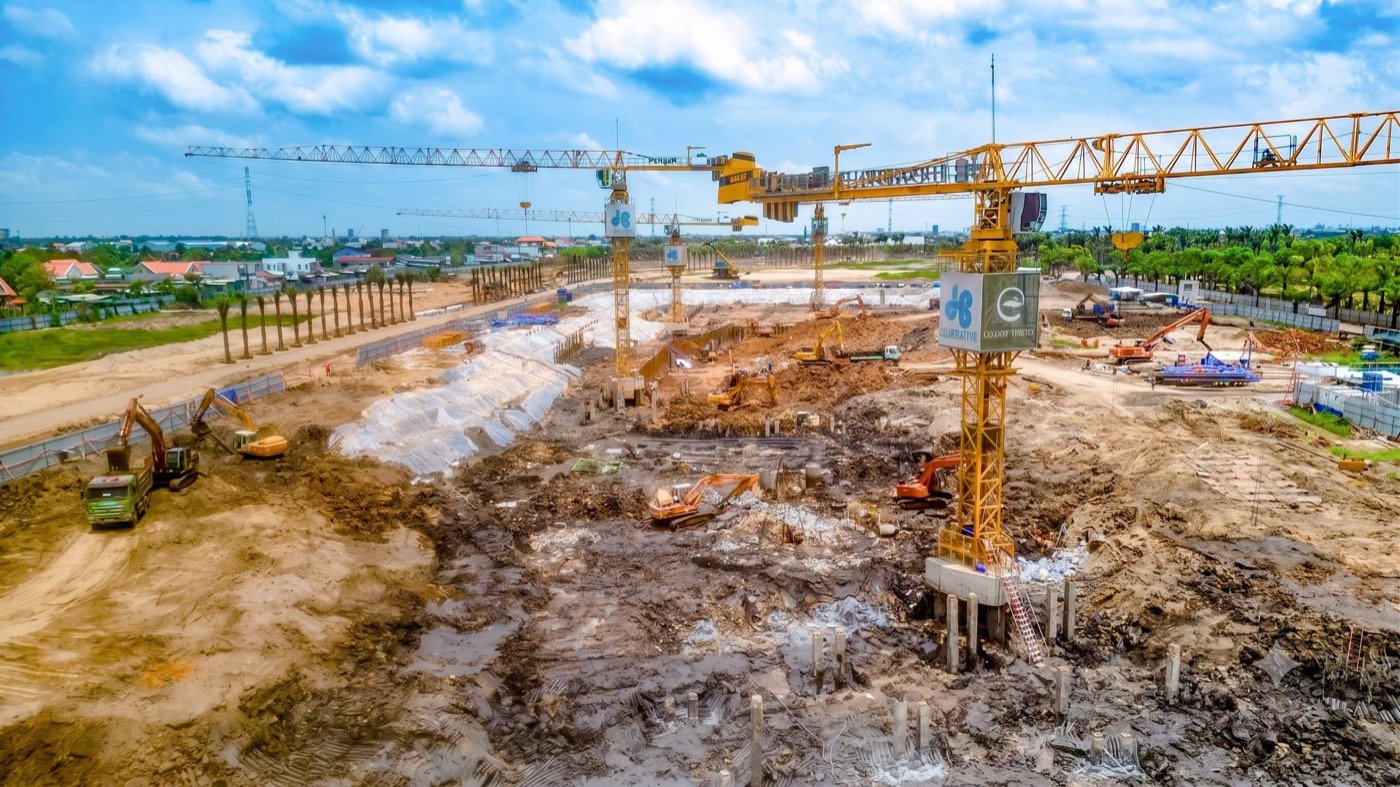 Hình ảnh tiến độ Forest Onsen tháng 8 năm 2026, góc chụp số 12
